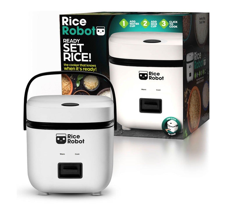 Bell+Howell Rice Robot 4-Cup Rice Cooker w/ Steam Tray & Recipes — Main view
