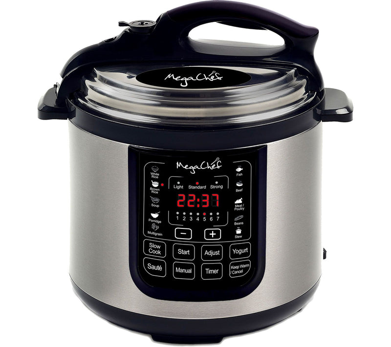 MegaChef 8-Quart Digital Pressure Cooker w/ 13reset Features — Main view