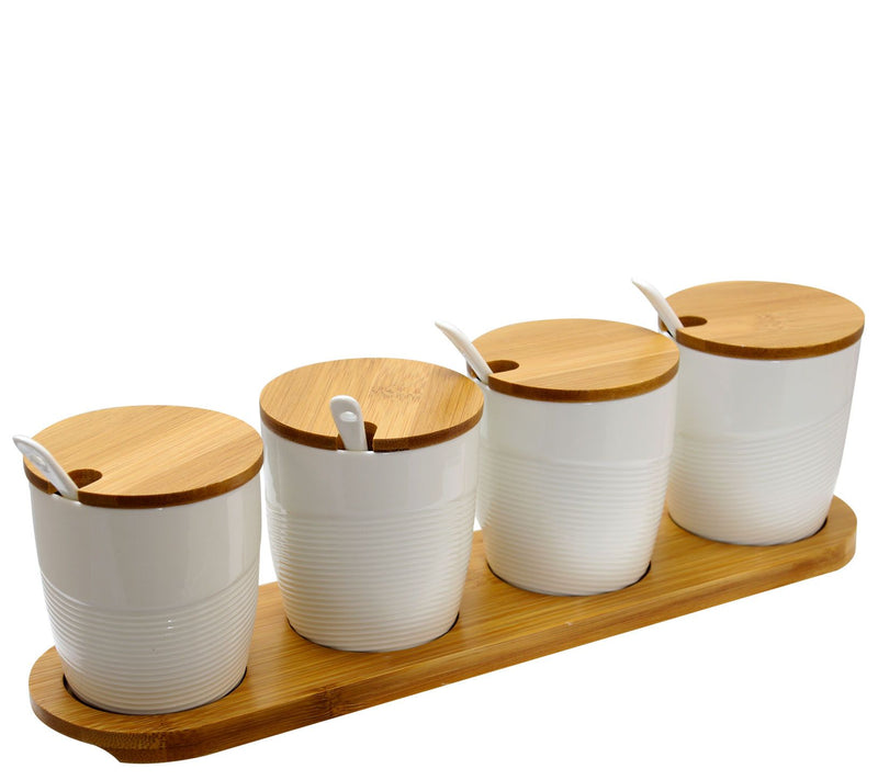 Elama Condiment Container Spice Jar Set - Spring Texture — Main view