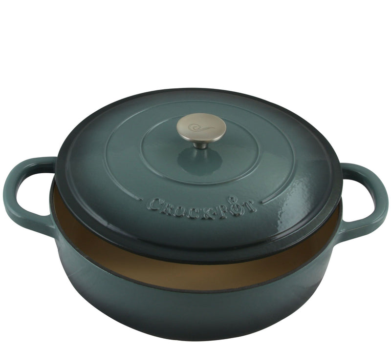 Crock-Pot Artisan Enameled 5-Quart Cast-Iron Round Braiser Pa — View 7