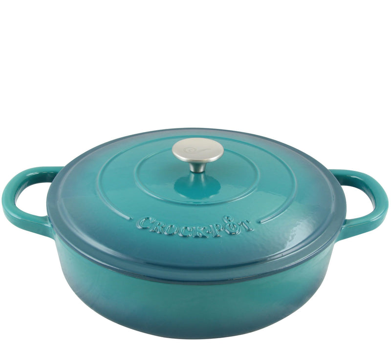 Crock-Pot Artisan Enameled 5-Quart Cast-Iron Round Braiser Pa — View 5