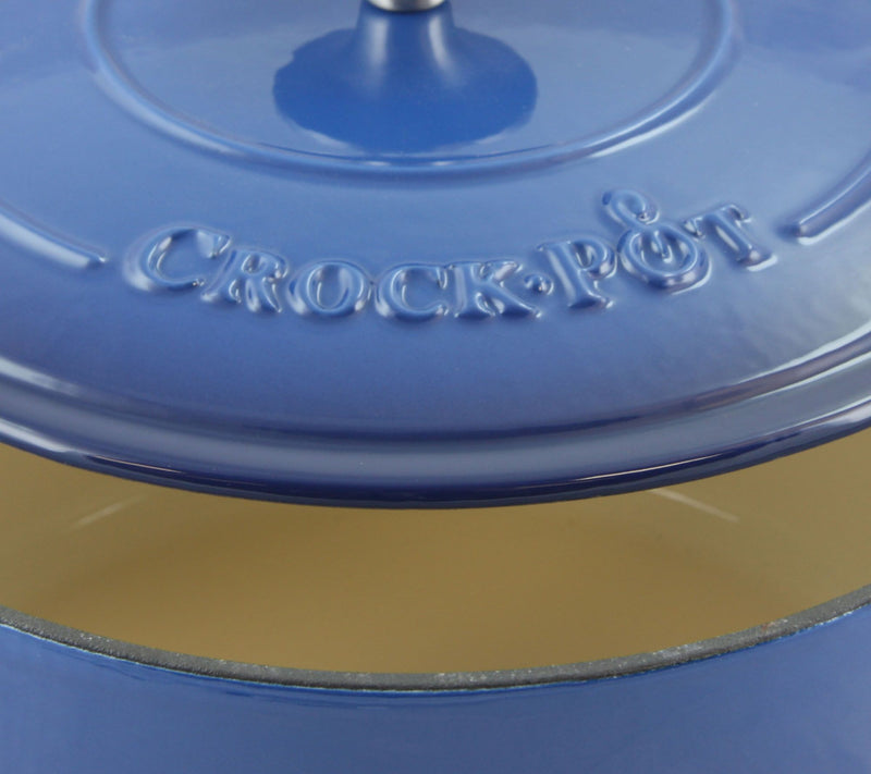 Crock-Pot Artisan 5-Quart Round Enameled Cast-Iron Dutch Oven — View 7