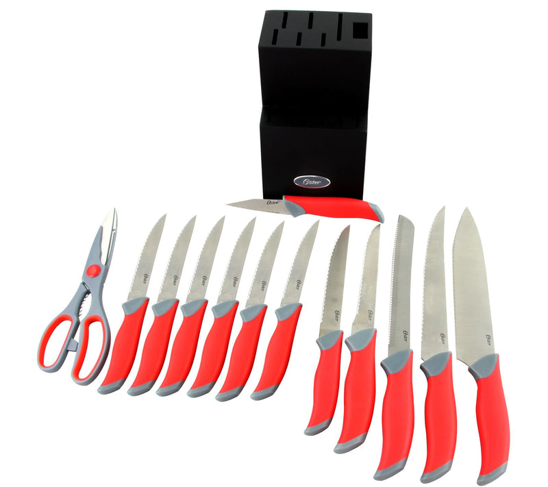 Oster Lindbergh 14-Piece Cutlery Set - Red — View 2