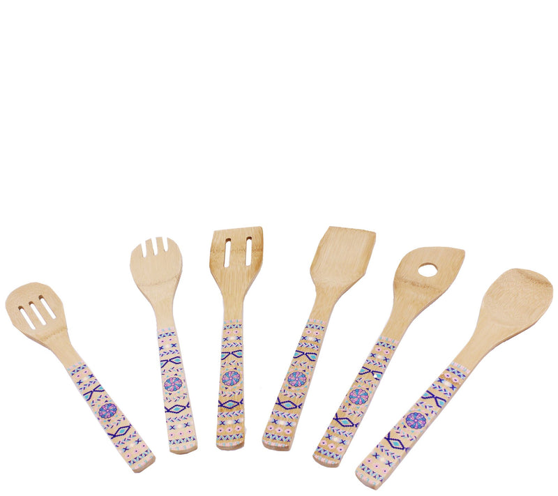 BergHOFF Patterned 6-Piece Bamboo Utensil Set — Main view