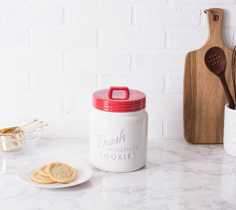 Design Imports "Fresh Homemade Cookies" CeramicMason Jar — View 9
