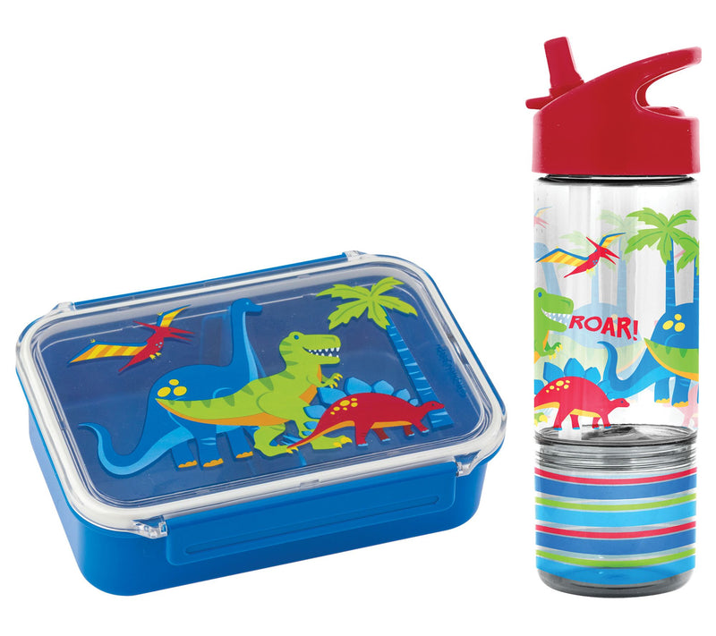 Stephen Joseph Dinosaur Bento Box and Sip & Snack Bottle — Main view