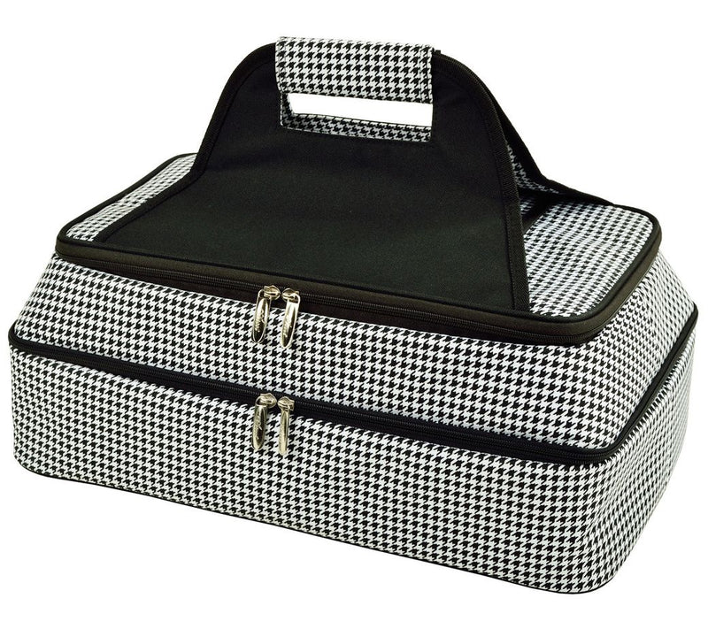 Picnic at Ascot Two-Layer Thermal Food Carrier- Houndstooth — Main view