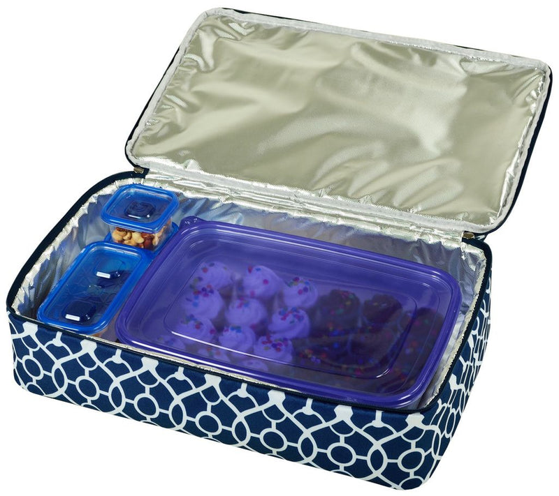 Picnic at Ascot Two Layer Thermal Food Carrier- Trellis — View 8