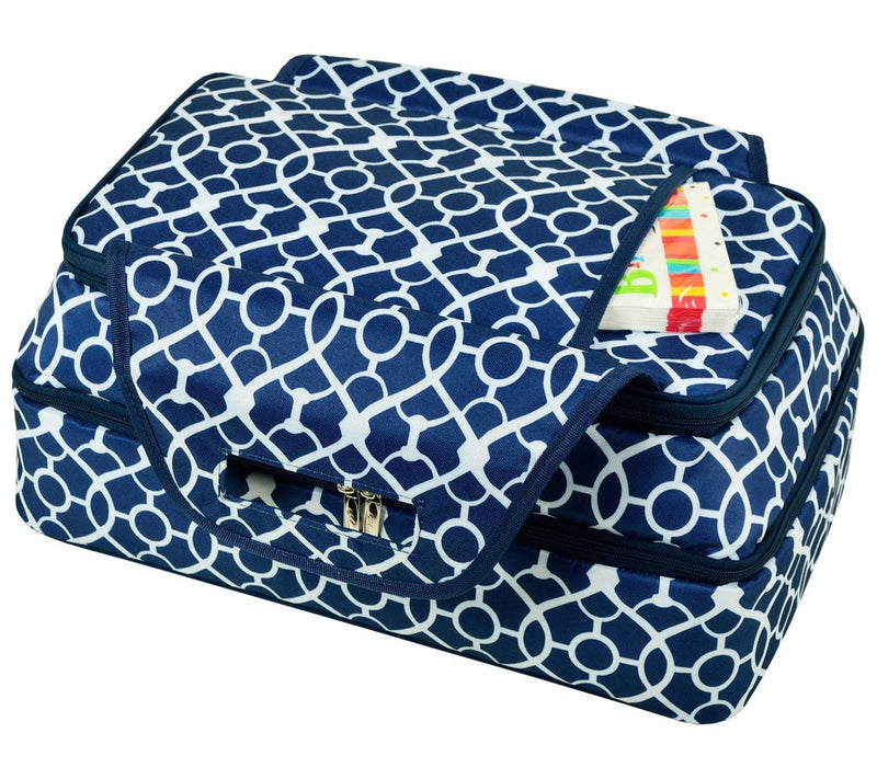 Picnic at Ascot Two Layer Thermal Food Carrier- Trellis — View 7