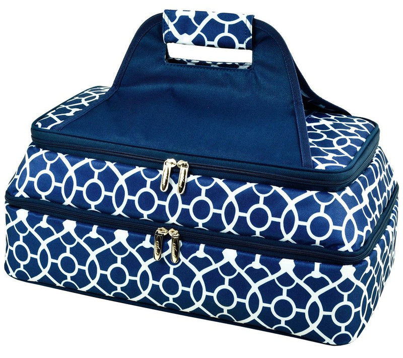Picnic at Ascot Two Layer Thermal Food Carrier- Trellis — Main view
