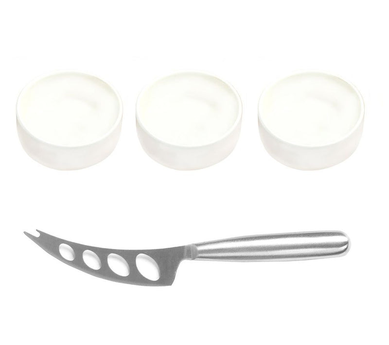 Picnic at Ascot Bamboo & Slate Cheese Board w/3 Bowls & Knife — View 4
