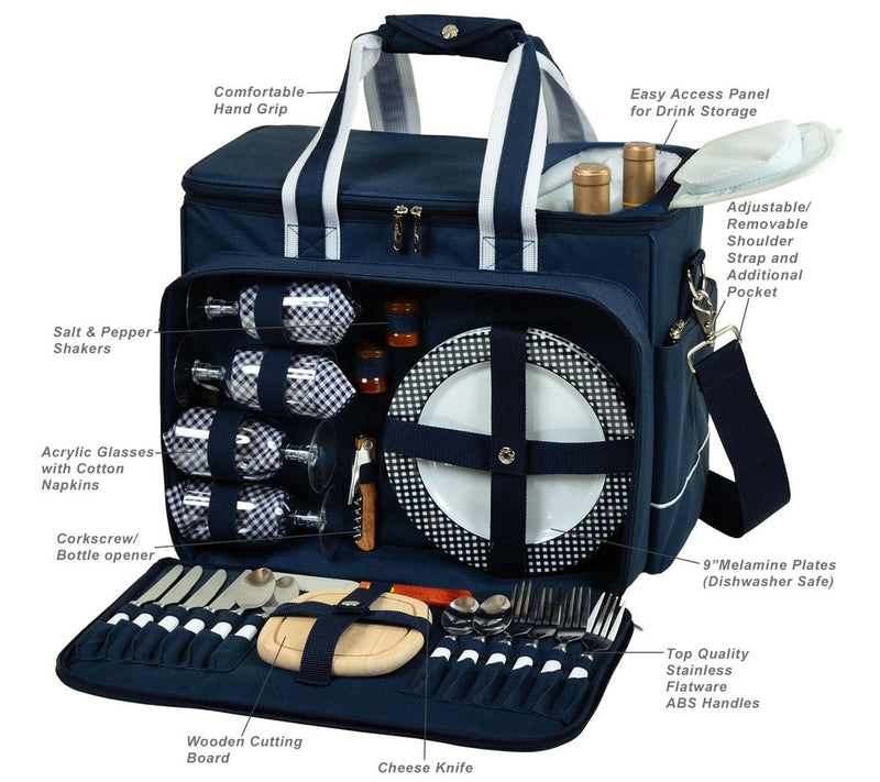 Picnic at Ascot Ultimate Insulated Picnic Cooler for 4 — View 5