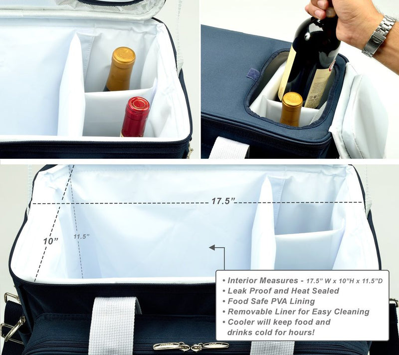 Picnic at Ascot Ultimate Insulated Picnic Cooler for 4 — View 6