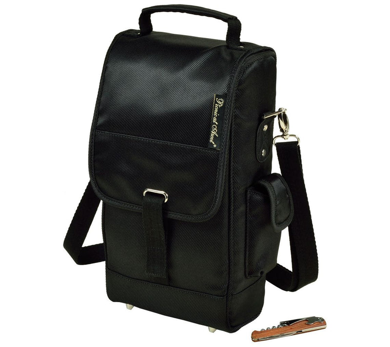 Picnic at Ascot Insulated 2-Bottle Wine Tote w/Corkcscrew — View 3