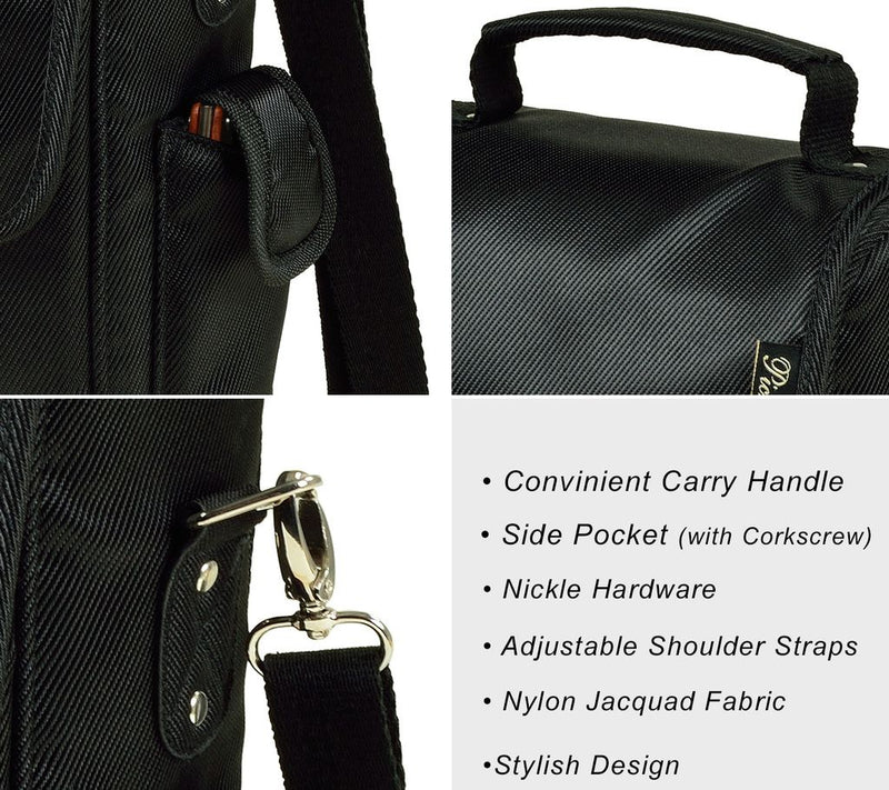 Picnic at Ascot Insulated 2-Bottle Wine Tote w/Corkcscrew — View 5