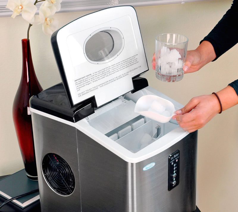 NewAir 28-lb Portable Countertop Ice Maker - Stainless Steel — View 5