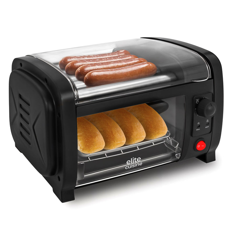 Elite Cuisine Hot Dog Roller and Toaster Oven — Main view