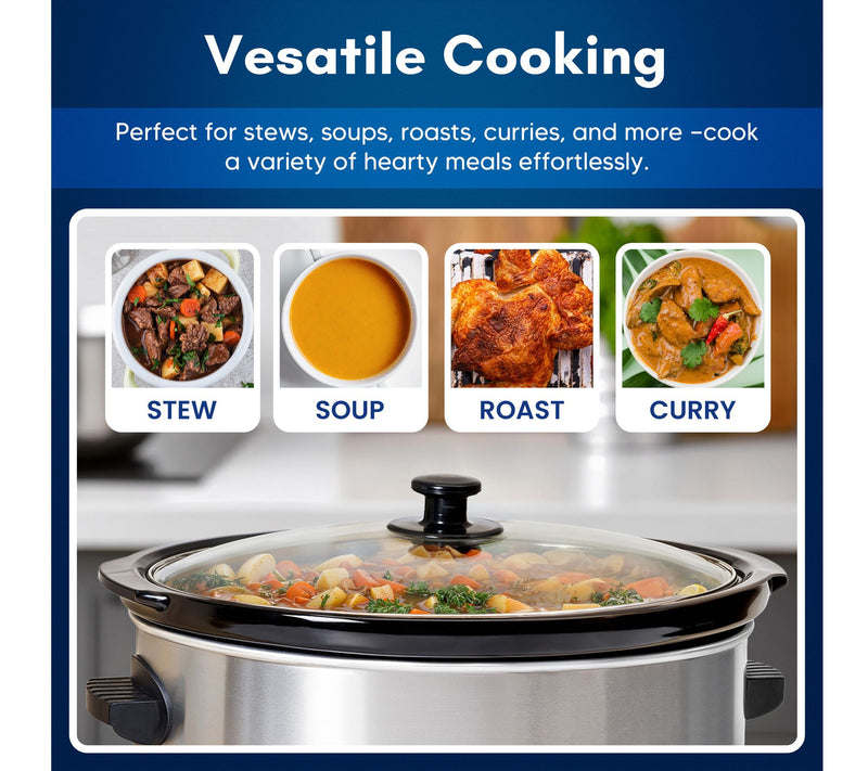 Elite Gourmet 8.5-qt Stainless Steel Digital Sow Cooker — View 5