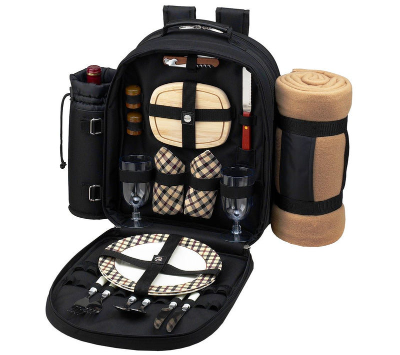 Picnic at Ascot Deluxe Picnic Backpack Cooler &Blanket for 2 — Main view