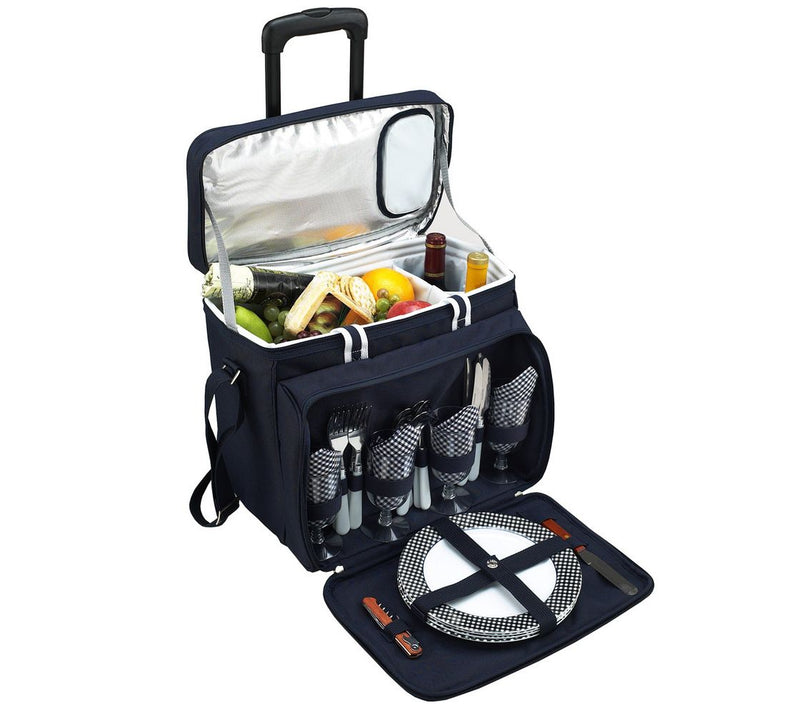 Picnic at Ascot Picnic Cooler for 4 on Wheels — View 3