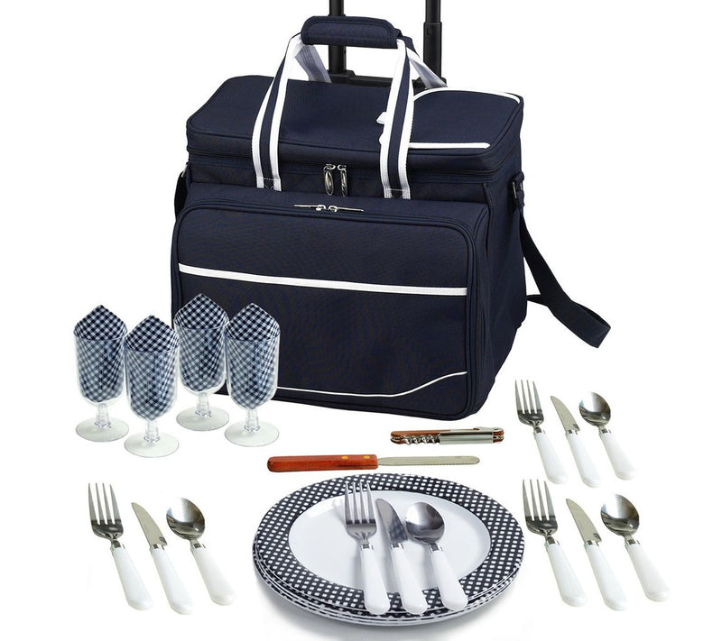 Picnic at Ascot Picnic Cooler for 4 on Wheels — View 4
