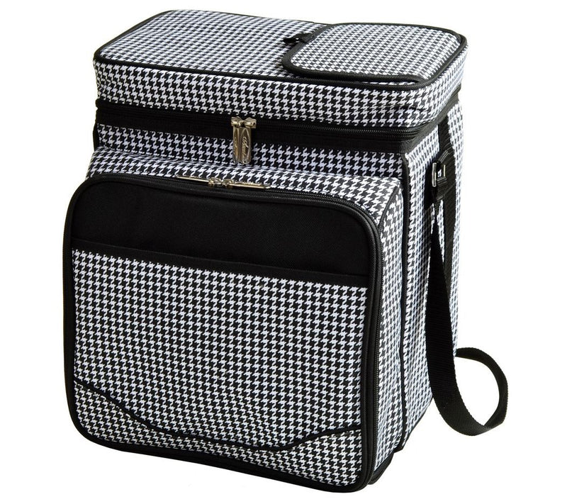 Picnic at Ascot Insulated Picnic Cooler for 2,Houndstooth — View 2