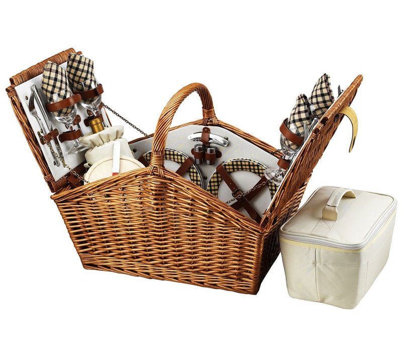 Picnic at Ascot Huntsman English-Style Picnic Basket for 4 — Main view