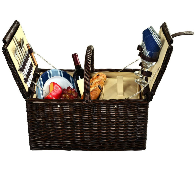 Picnic at Ascot Surrey Willow Picnic Basket for2 — Main view