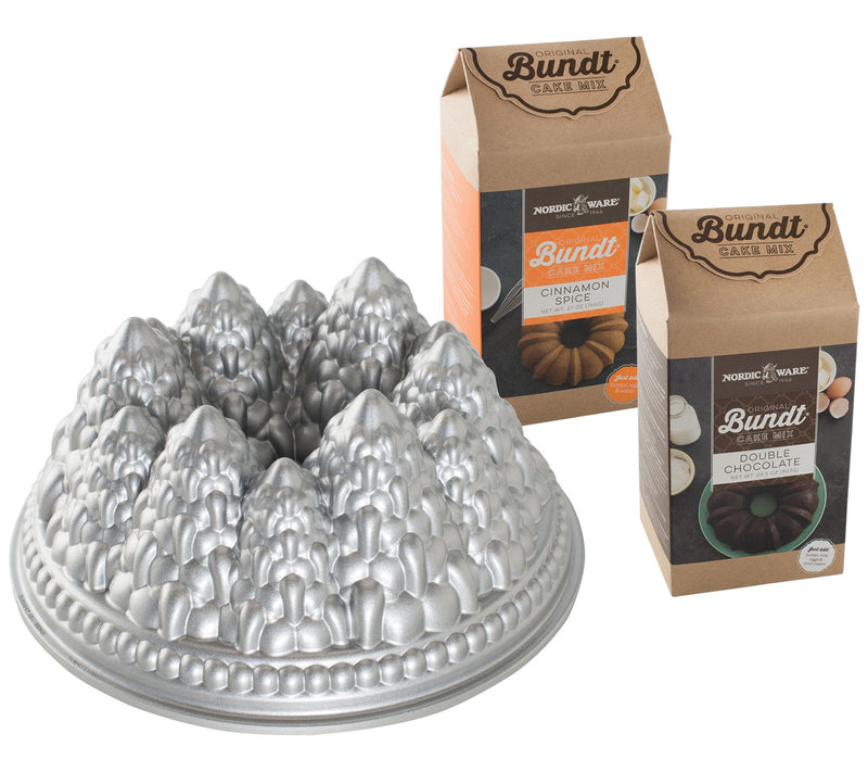 Nordic Ware Pine Forest Bundt Pan & Cake Mix Set — Main view