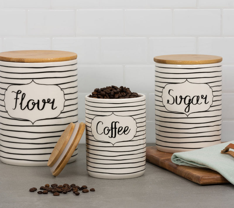 10 Strawberry Street 3-Piece Everyday Ceramic Canisters — View 5