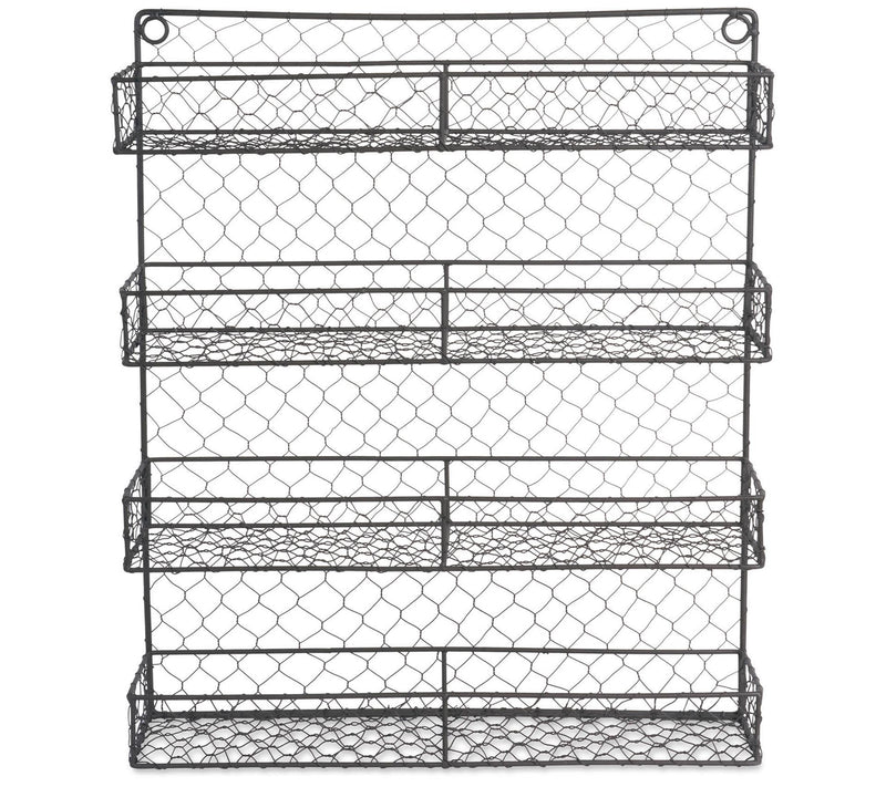 Design Imports 4-Tier Vintage Inspired Double-Wide Spice Rack — Main view