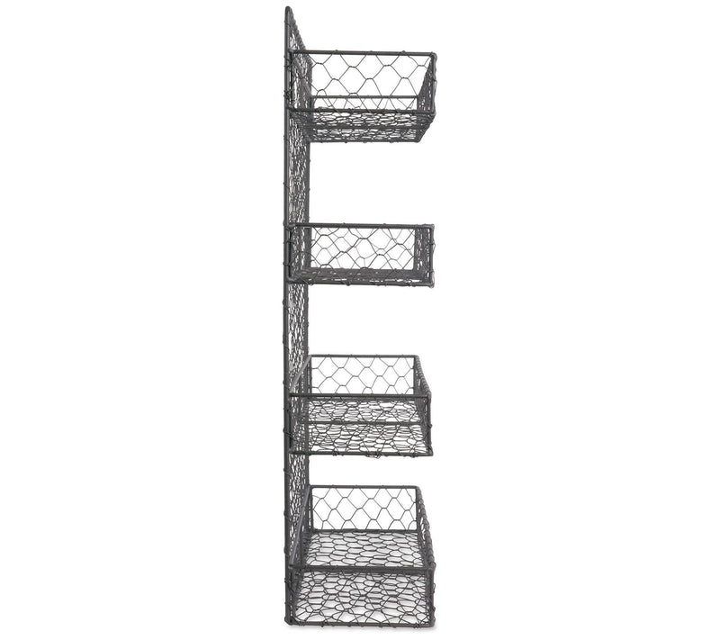 Design Imports 4-Tier Vintage Inspired Double-Wide Spice Rack — View 2