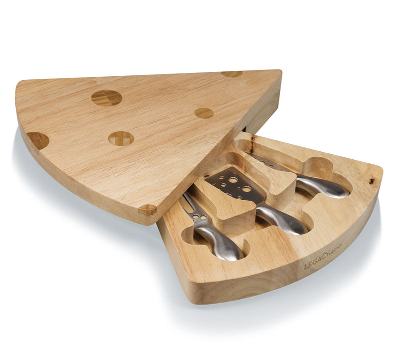 Picnic Time Swiss Cheese Board & Tool Set — View 2