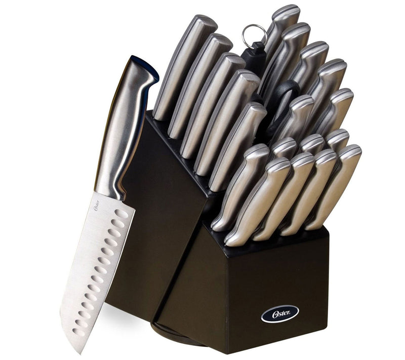 Oster Baldwyn 22-Piece Cutlery Set with Wood Block — Main view
