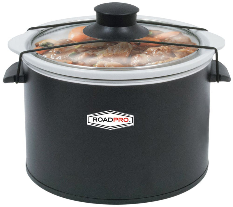 RoadPro 12-Volt 1.5-quart Slow Cooker in Black — View 3