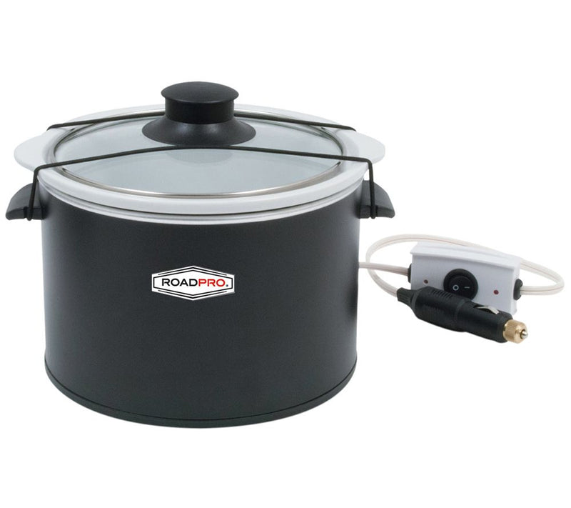 RoadPro 12-Volt 1.5-quart Slow Cooker in Black — View 2
