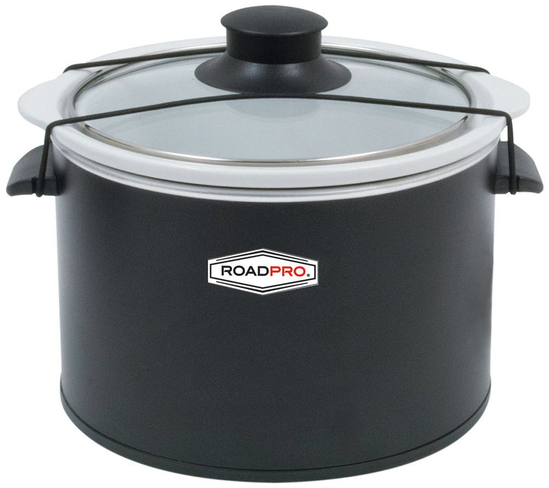 RoadPro 12-Volt 1.5-quart Slow Cooker in Black — Main view