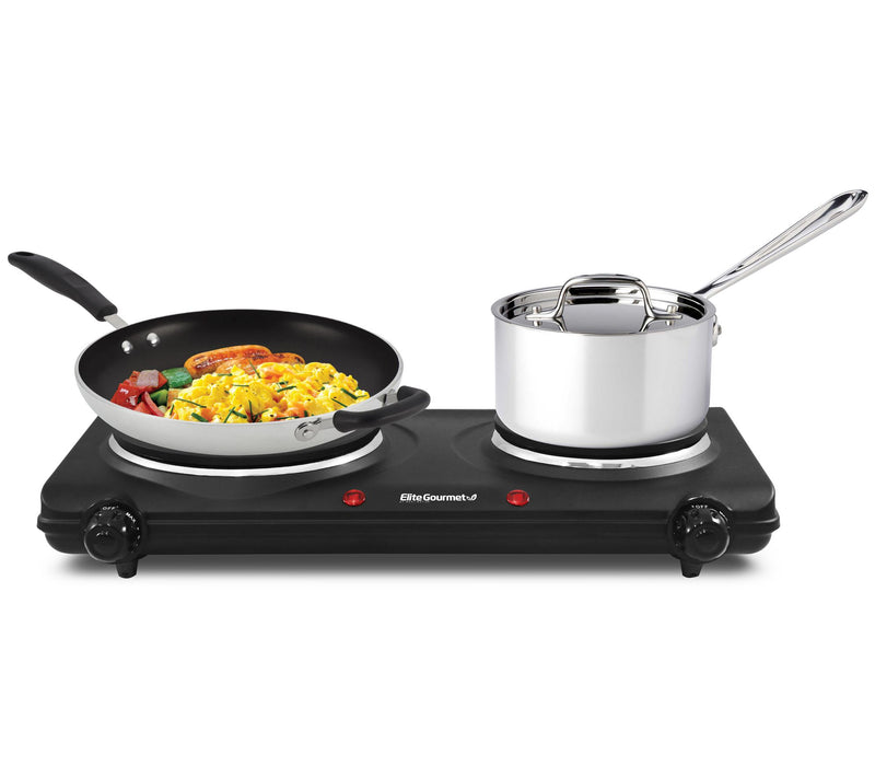 Elite Cuisine Electric Double Cast Burner Hot Plate — View 10