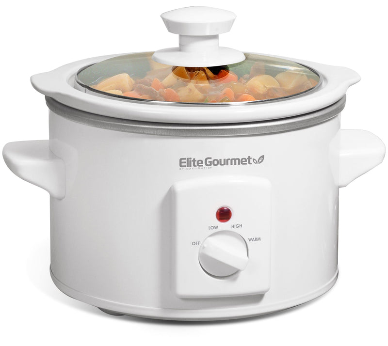 Elite Cuisine 1.5-Quart Mini Slow Cooker in Stanless Steel — Main view