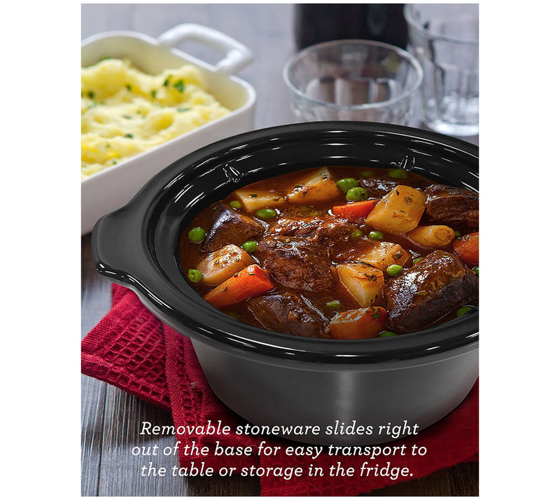 Elite Gourmet 2 Qt Oval Stainless Steel Slow Cooker — View 7