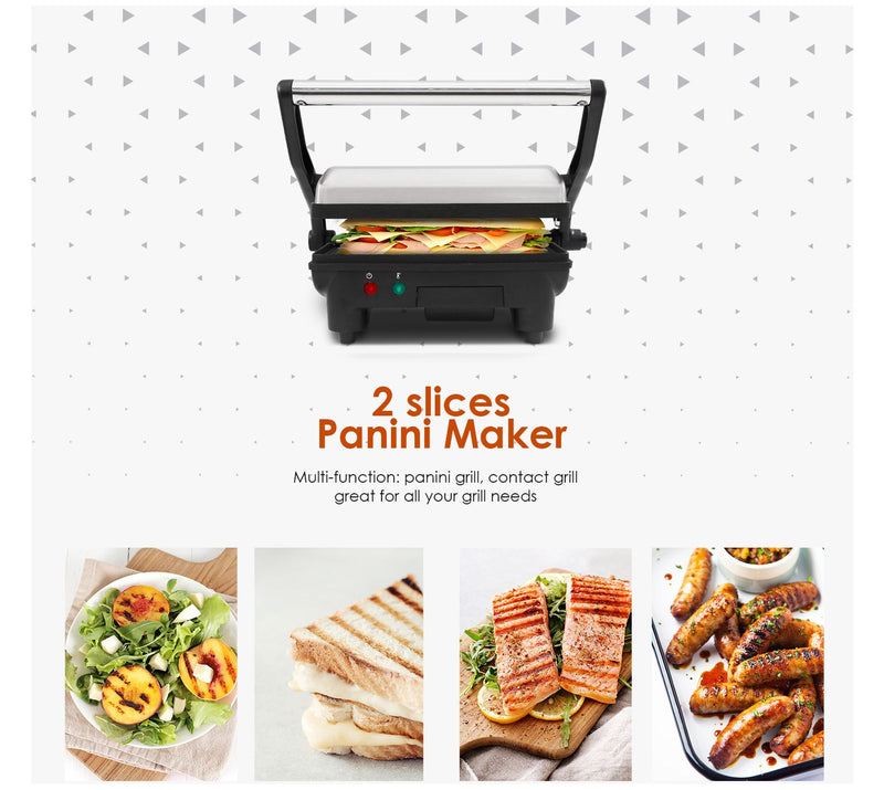Elite Cuisine 3-in-1 Panini Press & Grill — View 3