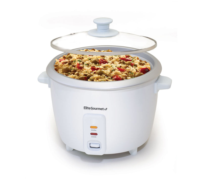 Elite Gourmet 6-cup Rice Cooker with Glass Lid — View 2
