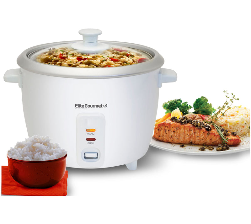 Elite Gourmet 6-cup Rice Cooker with Glass Lid — View 8