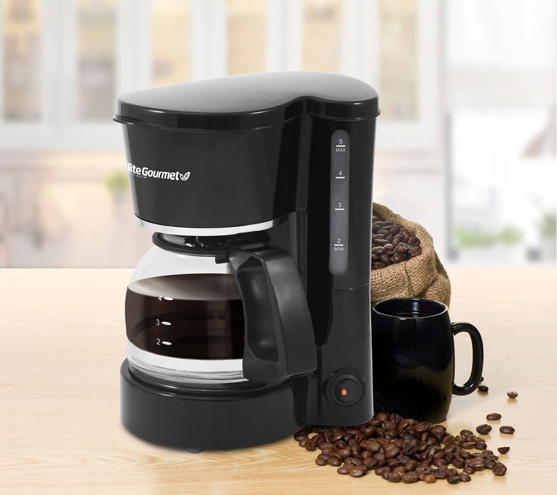 Elite Cuisine 5-Cup Coffeemaker with Pause & Serve — View 8