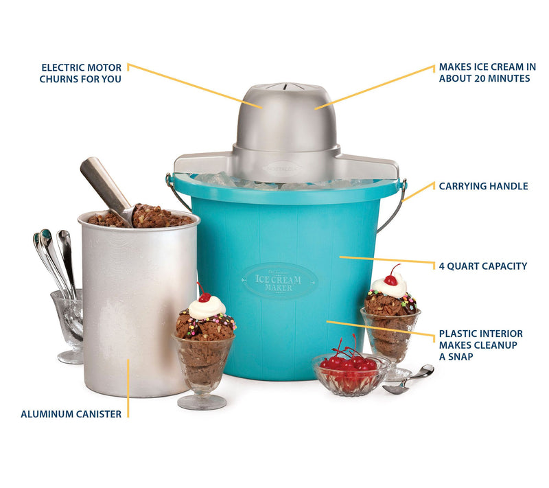 Nostalgia 4-qt Electric Ice Cream Maker — View 7