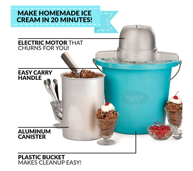 Nostalgia 4-qt Electric Ice Cream Maker — View 5