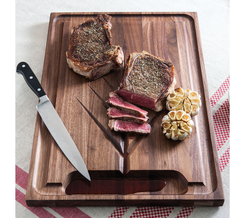 JK Adams Walnut Carving Board 20" x 14" — View 4