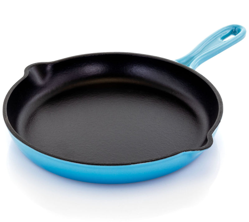 MegaChef Round 10.25" Enameled Cast-Iron Skillet — View 3