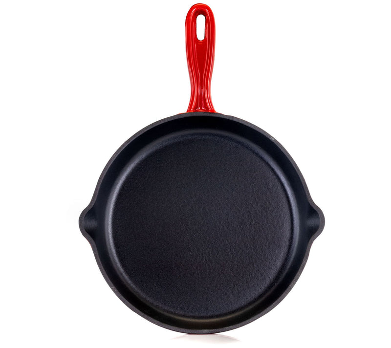 MegaChef Round 10.25" Enameled Cast-Iron Skillet — View 11