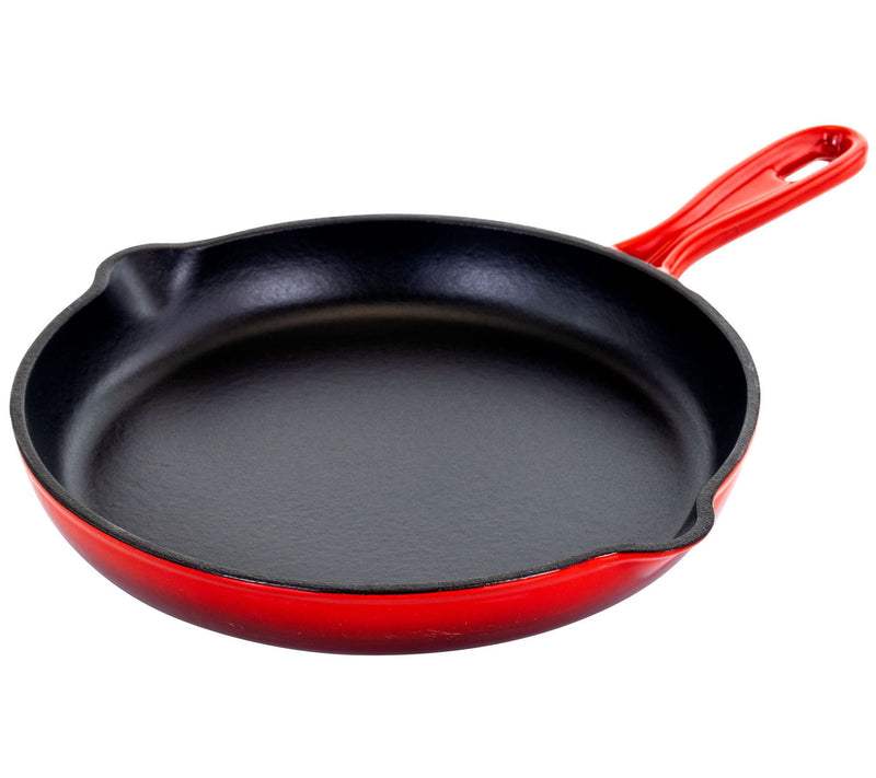 MegaChef Round 10.25" Enameled Cast-Iron Skillet — View 5